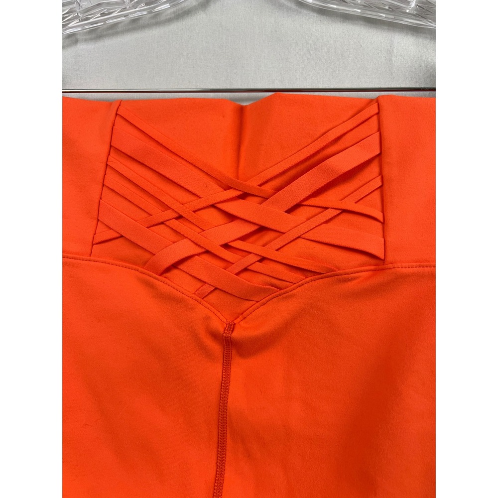 Fabletics PowerHold Leggings Womens 4X Orange High Rise 7/8 Compression Yoga - Picture 11 of 12
